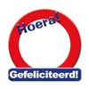 Huldeschild stopbord Blanco.